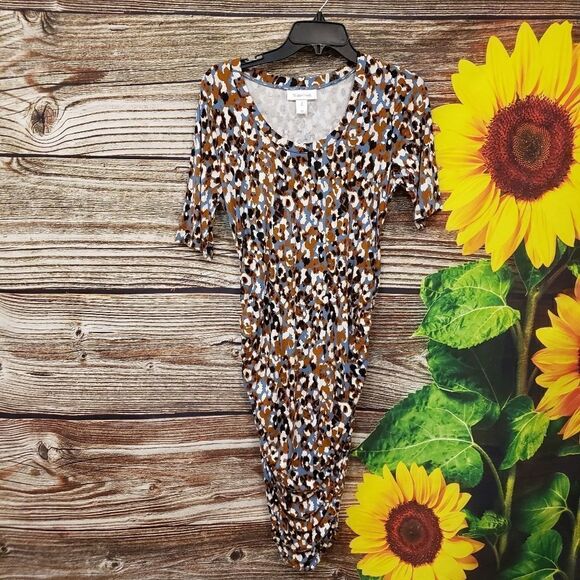 " Motherhood Maternity " short Sleeve Dress below the knee Size :small NWT - Picture 1 of 8